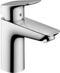 Hansgrohe Logis, karos mosdócsaptelep 100, push-open hulladékkészlettel, króm, 71107000 (HAN-71107000)