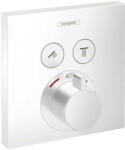 Hansgrohe Shower Select, rejtett termosztatikus csaptelep 2 készülékhez, matt fehér 15763700 (HAN-15763700)
