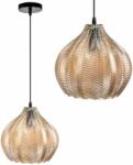 Toolight Szerszámlámpa - Retro üveg mennyezeti lámpa E27 60W APP893-1CP, narancs, OSW-05695 (OSW-05695)
