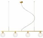 Toolight Szerszámlámpa, Függeszték Arany üveggolyók 4db APP675-4CP, OSW-06200 (OSW-06200)