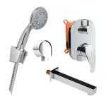 Mereo Mereo, Sonata fürdőkádkészlet kétirányú rejtett csapteleppel, MER-CB650VS1 (MER-CB650VS1)