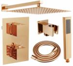 Mexen CUBE - 2 utas, rejtett zuhanygarnitúra 6 az 1-ben, rózsaszín arany, 5907709105784 (5907709105784)