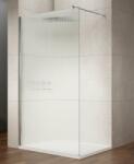 SAPHO Gelco, VARIO CHROME egyrészes zuhanyparaván falra szereléshez, nordic üveg, 1200 mm, GX1512-05 (GX1512-05)
