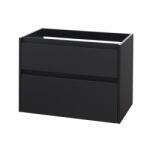 Mereo Mereo, Opto, fürdőszoba szekrény 81 cm, fehér, fekete, MER-CN941S (MER-CN941S)