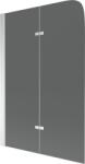 Mexen FELIX, kádparaván, 2 lapos, 80 x 140 cm, szürke, 890-080-002-01-40 (890-080-002-01-40)