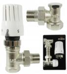 Invena Invena, termosztatikus szögkészlet M30×1, 5, termosztatikus szelep, visszacsapó szelep, fej, fehér, INV-CD-76-K15-X (INV-CD-76-K15-X)