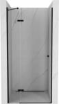 Mexen ROMA zuhany nyíló ajtó zuhanykabinhoz 80 cm, fekete-átlátszó, 854-080-000-70-00 (854-080-000-70-00)