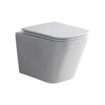 Mereo Mereo, kapucnis függő WC, RIMLESS, 490x340x350, kerámia, incl. ülések, MER-VSD83S (MER-VSD83S)