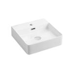 Mereo Mereo, asztalra és falra akasztható mosdó túlfolyóval, 420x425x130 mm, kerámia, MER-UC424212 (MER-UC424212)