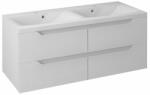 SAPHO Sapho, WAVE dupla mosdószekrény 119, 7x50x47, 8 cm, fehér (WA121), WA120-3030 (WA120-3030)