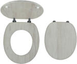 FERRO - WC ülőke, furnérozott MDF, fém-króm zsanérok, WC / DUBVELVET (WC/DUBVELVET)