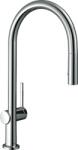 Hansgrohe M54, Talis mosogatócsaptelep kihúzható spray-vel, EcoSmart, króm, 72842000 (HAN-72842000)