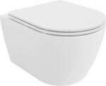 Mexen Carmen függő WC Perem nélküli WC vékony ülőkével hőre keményedő, fehér - 30880300 (30880300)