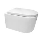 Mereo Mereo, kapucnis függő WC, RIMLESS, 495x360x370, kerámia, incl. ülések CSS115S, MER-VSD84S2 (MER-VSD84S2)