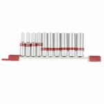 MTX Dugókulcs készlet 1/4" hatlapfejű 4- 13mm hosszított 10 db (135929)