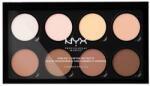 NYX Professional Makeup Highlight & Contour PRO konturovací paletka 21, 6 g pentru femei Nude