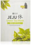 SNP Jeju Green Tea mască textilă hidratantă cu efect calmant 22 ml Masca de fata