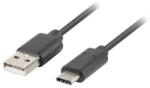 Lanberg Cablu Date/Incarcare Lanberg USB-C USB-A 0.5m Negru (5901969416237)