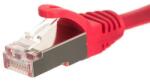 NETRACK patch cable RJ45, snagless boot, Cat 5e FTP, 0.5m red (BZPAT05FR) - vexio
