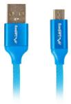 Lanberg Cablu Date/Incarcare Lanberg USB-A Micro USB-B Plastic 1m Albastru (5901969416459)