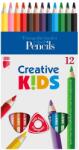 ICO Színes ceruza ICO Creative Kids háromszögletű vastag festett 12 db/készlet - rovidaruhaz