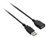 V7 USB-A anya - USB-A apa hosszabbító kábel 1.8m fekete (V7E2USB2EXT-1.8M)