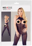 NO: XQSE - nyitott, nyakpántos szexoverál - fekete (S-L) (25510551101) - szexshop