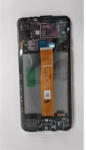 Samsung Galaxy A12 Nacho (A127) kompatibilis LCD modul kerettel, OEM jellegű, fekete (GH82-26485A)