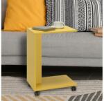 Adore Furniture Măsuță laterală 65x35 cm galben (AD0136) Masa de cafea