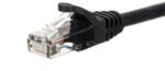 NETRACK patch cable RJ45, snagless boot, Cat 6 UTP, 3m black (BZPAT36K) - vexio