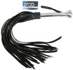 ZADO - hosszú, extra erős bőr korbács (fekete) (20403281000) - intimjatekom