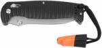 Ganzo G7412P-BK-WS összecsukható kés síppal (53222)