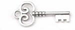 Crisalida Dekoratív kulcs medál, 19 x 40 mm Platina (2304891)
