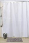 Megalant Zuhanyfüggöny Poliészter 180x200cm Fehér 12 Karikával