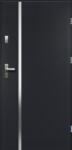 OK Doors Hebe Acél Bejárati Kültéri Ajtó, Jobbos Antracit Színben, 100, 5x207, 5cm