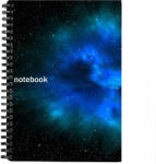  Bullet journal mágneses notesz, A5, 180 oldal - Galaxis kék - Bet (BR-BJMSF-A5-180-GK)