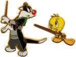 Cine Replicas Set insigne CineReplicas Animation: Looney Tunes - Sylvester and Tweety at Hogwarts (WB 100th) (HPE61526)