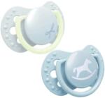 LOVI Suzete din silicon Lovi - Baby Shower Boy, 0-2 luni, 2 bucăți (22/900b)