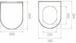 CeraStyle CITY SLIM WC ülőke - MATT ANTRACIT - fekete - duroplast (SC00501S50522931)