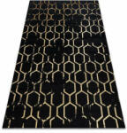 Art Modern GLOSS szőnyeg 407C 86 elegáns, glamour, art deco fekete / (AT3273)