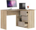  Sarok íróasztal - Akord Furniture - 124 cm - sonoma tölgy (5901738164376)
