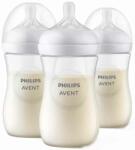 Philips Шишета Philips Avent - Natural Response 3.0, с биберон 3-6 м, 3 х 260 ml (SCY903/03) - ozone