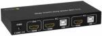 Techly 028696 HDMI KVM Switch - 2 port (1 PC - 2 Kijelző) (028696)