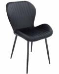 Jumi Skandináv stílusú szék, Jumi, Veira, bársony, fém, fekete, 52x57x85 cm (ART-SD-998551)