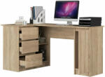 AKORD Sarok íróasztal Akord Furniture 155cm, sonoma tölgy, bal (5901738166080)