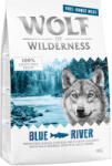 Wolf of Wilderness Wolf of Wilderness Adult "Blue River" - Pui crescut în aer liber & somon 5 x 1 kg
