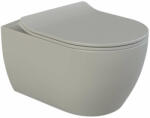 CeraStyle CITY SLIM WC ülőke - MATT SZÜRKE - duroplast - lecsapód (SC00501S51322931)