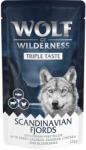 Wolf of Wilderness 12x125g Wolf of Wilderness "Triple Taste" nedves kutyatáp - Lazac, rénszarvas, csirke