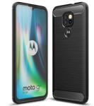 Techsuit Husa Husa pentru Motorola Moto E7 Plus / Moto G9 Play - Techsuit Carbon Silicone - Black (KF231515)