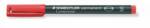STAEDTLER Alkoholos marker, OHP, 0, 4 mm, STAEDTLER "Lumocolor(R) 313 S", piros